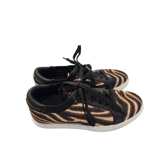 Kenneth Cole New York Kam Animal Print Sz 6 Sneakers Pre Owned No Box - Picture 2 of 5